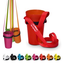 Porte Gobelet Pratique avec Lanyard Personnalisable 2