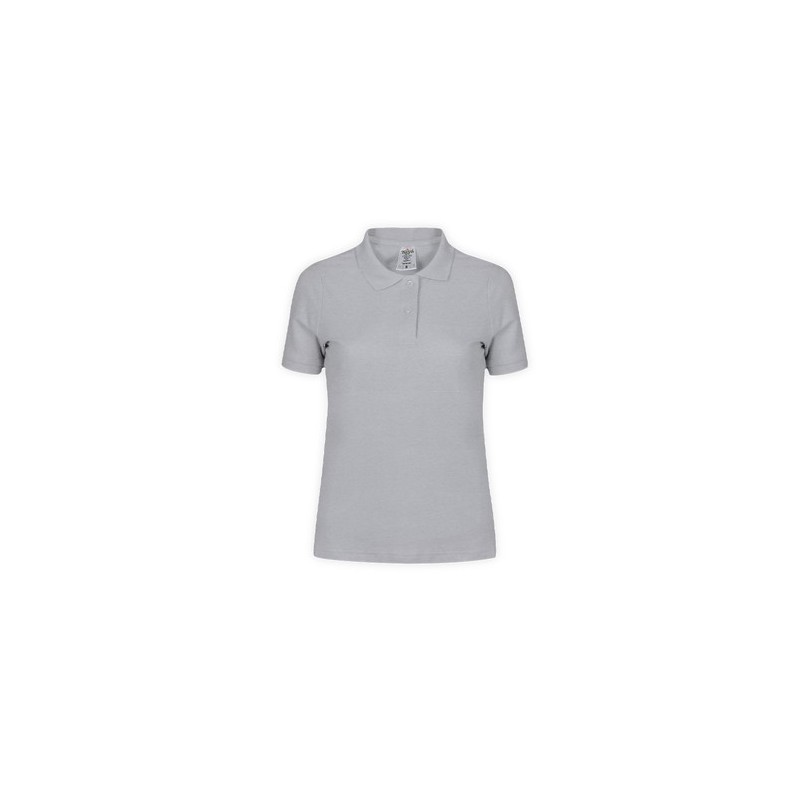 Polo Femme 100% Coton Coloré Personnalisé "Keya" WPS180 Matières : coton Taille textile : XL Couleurs : gris personnalisation ra
