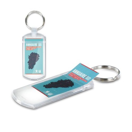 Porte Clés Transparent Personnalisable