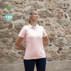 Polo Femme 100% Coton Coloré Personnalisé "Keya" WPS180 Matières : coton Taille textile : S Couleurs : bleu impression haute déf