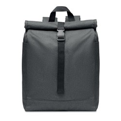 Sac à dos  600D RPET 2 tons UDINE Matières : PET recyclé Couleurs : noir 2
