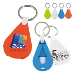 Porte-clés Jeton Personnalisé avec Anneau de 25 mm - Objets Publicitaires Uniques