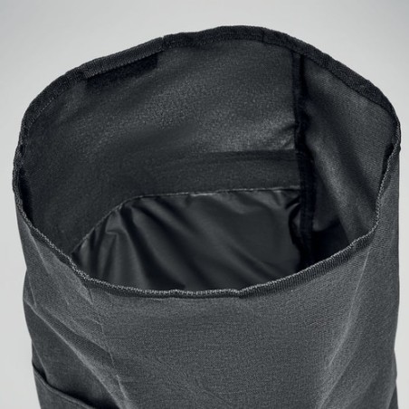 Sac à dos  600D RPET 2 tons UDINE Matières : PET recyclé Couleurs : noir goodies publicitaire événementiel