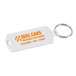 Porte-clés porte-étiquette personnalisable 2