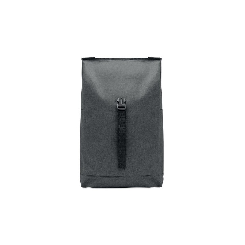 Sac à dos  600D RPET 2 tons UDINE Matières : PET recyclé Couleurs : noir impression haute définition