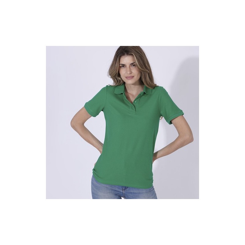 Polo Femme 100% Coton Coloré Personnalisé "Keya" WPS180 Matières : coton Taille textile : M Couleurs : noir accessoire événement