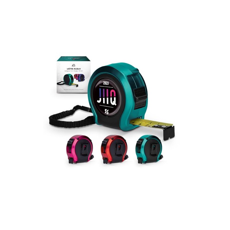 Mètre Ruban Jaune 5m - Précision et Style Personnalisé