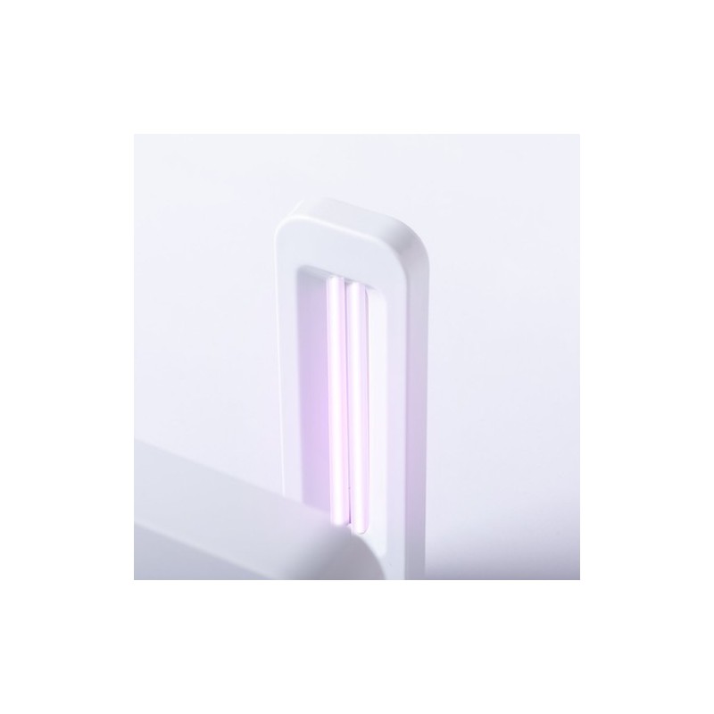Lampe UV Stérilisatrice Éco-responsable et Chargeur Sans Fil Personnalisé - Blay Couleurs : blanc impression haute définition