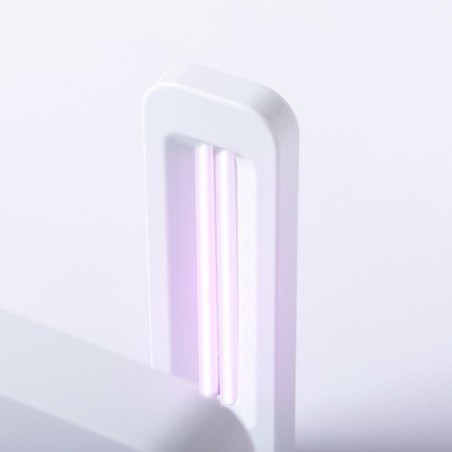 Lampe UV Stérilisatrice Éco-responsable et Chargeur Sans Fil Personnalisé - Blay Couleurs : blanc impression haute définition