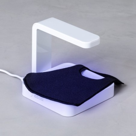 Lampe UV Stérilisatrice Éco-responsable et Chargeur Sans Fil Personnalisé - Blay Couleurs : blanc livraison express 24h 48h