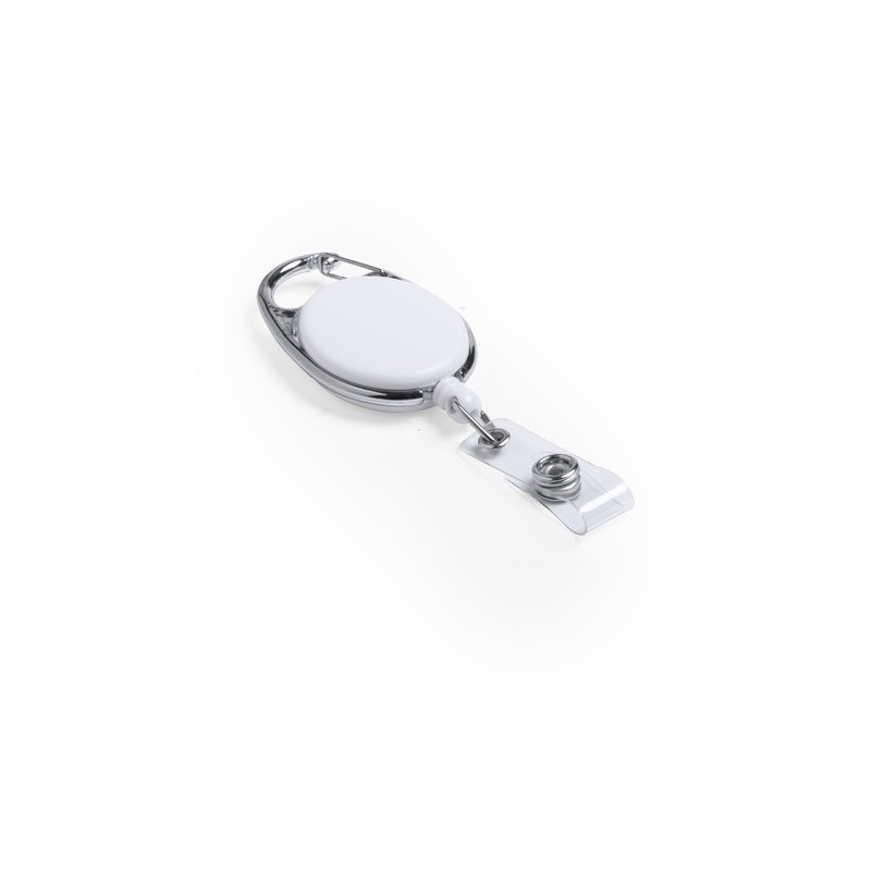 Porte Badge Événementiel Personnalisé pas cher - Napper Couleurs : blanc goodies publicitaire événementiel