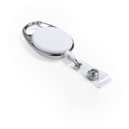 Porte Badge Événementiel Personnalisé pas cher - Napper Couleurs : blanc goodies publicitaire événementiel