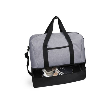 Sac de voyage Personnalisé en toile - Kanit Matières : polyester Couleurs : gris cadeau entreprise pas cher