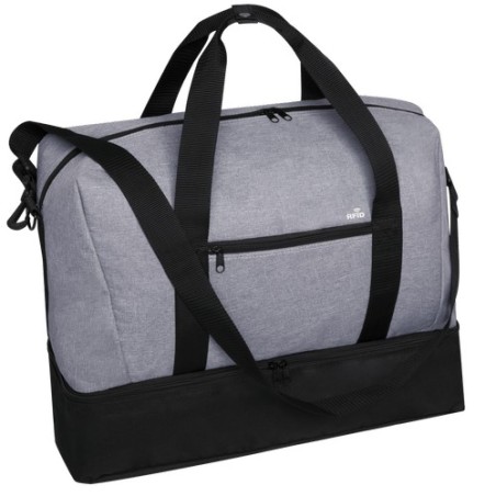Sac de voyage Personnalisé en toile - Kanit Matières : polyester Couleurs : gris goodies publicitaire événementiel