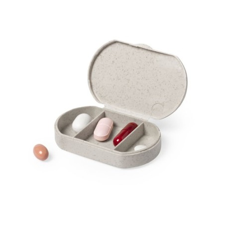 Pilulier Pratique Personnalisé Éco-responsable Varsum Matières : fibre de bambou Couleurs : naturel goodies publicitaire événeme