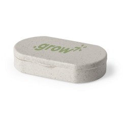 Pilulier Pratique Personnalisé Éco-responsable Varsum Matières : fibre de bambou Couleurs : naturel impression haute définition