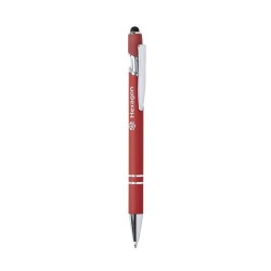 Stylet bille personnalisé multifonction - Lekor Matières : caoutchouc Couleurs : vert objet promotionnel éco-responsable 2