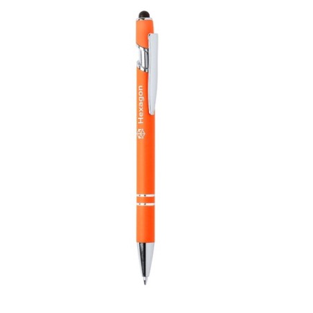 Stylet bille personnalisé multifonction - Lekor Matières : caoutchouc Couleurs : vert cadeau client original