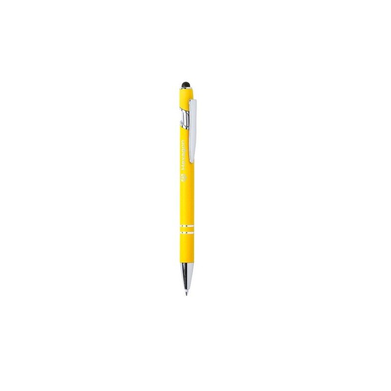 Stylet bille personnalisé multifonction - Lekor Matières : caoutchouc Couleurs : bleu goodies entreprise design