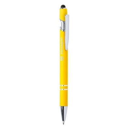 Stylet bille personnalisé multifonction - Lekor Matières : caoutchouc Couleurs : blanc cadeau affaires élégant