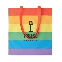 Sac shopping  en coton 200 gr/m² Borealis Matières : coton Couleurs : multicolore cadeau entreprise pas cher