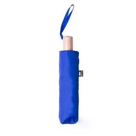 Parapluie  personnalisé éco-friendly - Brosian Matières : PET recyclé Couleurs : bleu cadeau entreprise pas cher