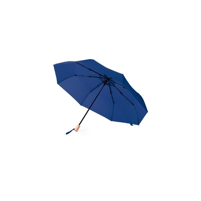 Parapluie  personnalisé éco-friendly - Brosian Matières : PET recyclé Couleurs : bleu objet publicitaire robuste