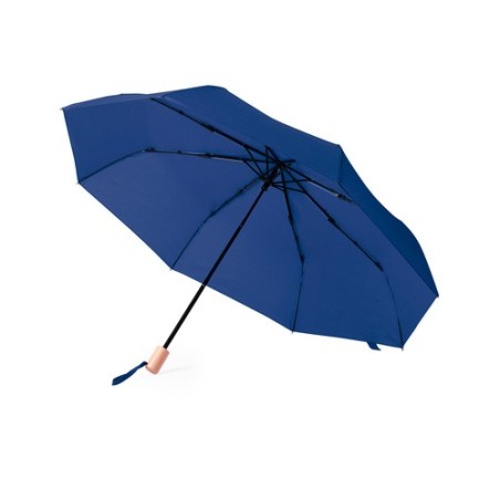 Parapluie  personnalisé éco-friendly - Brosian Matières : PET recyclé Couleurs : bleu objet publicitaire robuste