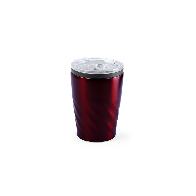 Verre isotherme personnalisé pour entreprise - Modèle Ripon Matières : acier inoxydable Couleurs : blanc marquage laser ultra pr
