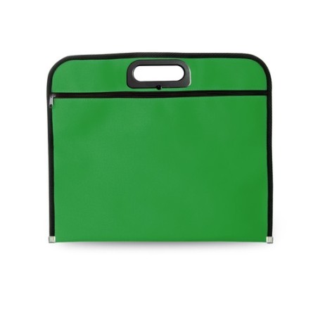Porte-documents personnalisé  Join - Sacoche publicitaire unique Matières : polyester Couleurs : vert marquage laser ultra préci