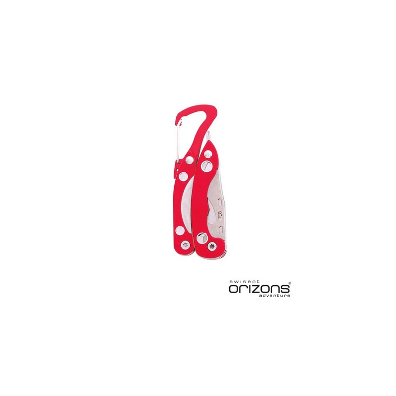 Outil Multifonction Éco-responsable Élégant Borth Matières : acier inoxydable Couleurs : rouge