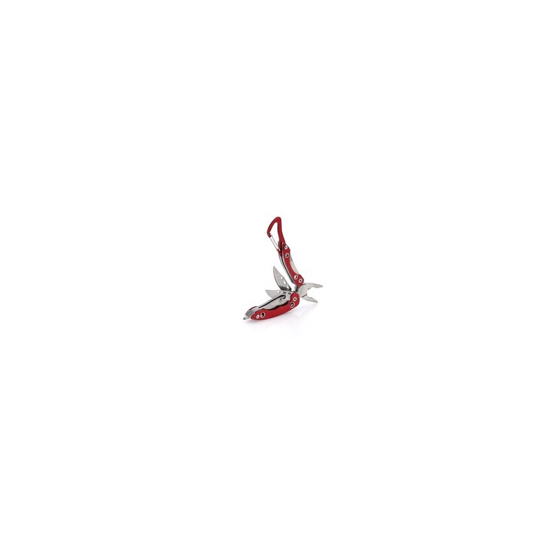 Outil Multifonction Éco-responsable Élégant Borth Matières : acier inoxydable Couleurs : rouge marquage laser ultra précis
