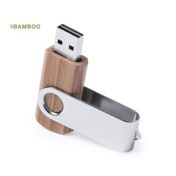 Clé USB Éco-responsable Pratique Personnalisée 16Gb Cetrex Matières : bambou