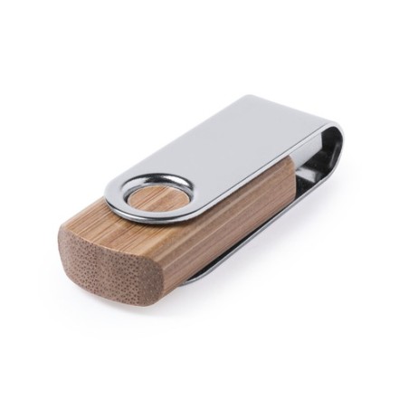 Clé USB Éco-responsable Pratique Personnalisée 16Gb Cetrex Matières : bambou goodies publicitaire événementiel