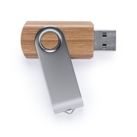 Clé USB Éco-responsable Pratique Personnalisée 16Gb Cetrex Matières : bambou marquage laser ultra précis