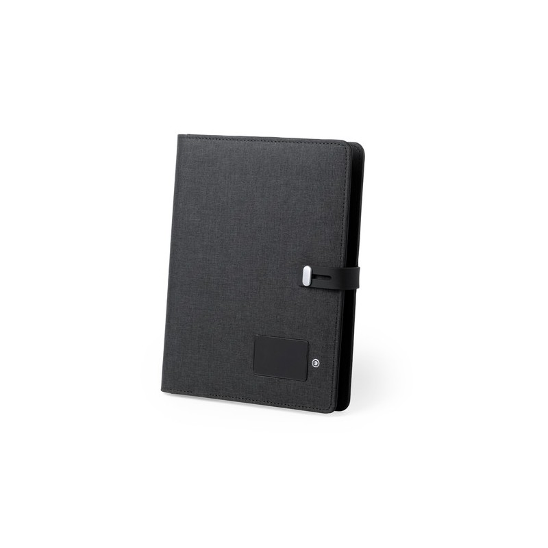 Bloc Notes Multifonction Pratique Personnalisé Éco-responsable Weston Matières : polyester Couleurs : noir personnalisable avec 