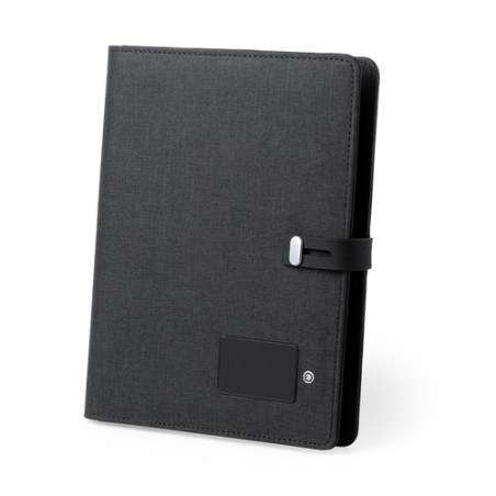 Bloc Notes Multifonction Pratique Personnalisé Éco-responsable Weston Matières : polyester Couleurs : noir personnalisable avec 