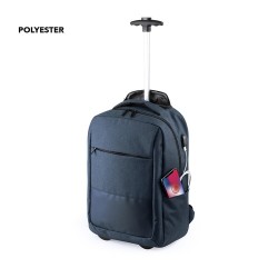 Sac à Dos Trolley Polyvalent et Chic Personnalisé Haltrix Matières : polyester Couleurs : noir 2