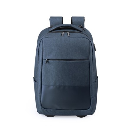 Sac à Dos Trolley Polyvalent et Chic Personnalisé Haltrix Matières : polyester Couleurs : noir goodies publicitaire durable