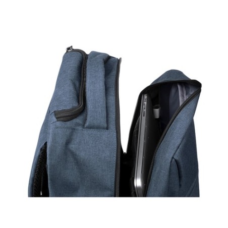 Sac à Dos Trolley Polyvalent et Chic Personnalisé Haltrix Matières : polyester Couleurs : bleu marine objet publicitaire robuste