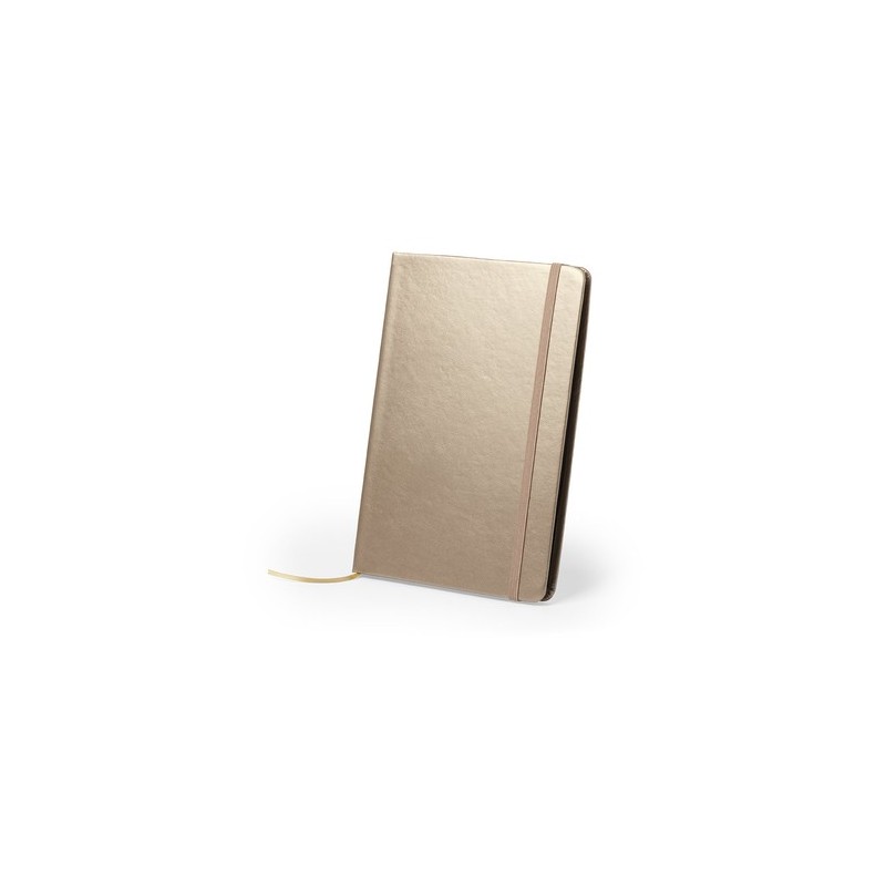 Bloc Notes Personnalisable et Élégant Bodley Matières : PU Couleurs : argenté objet promotionnel éco-responsable