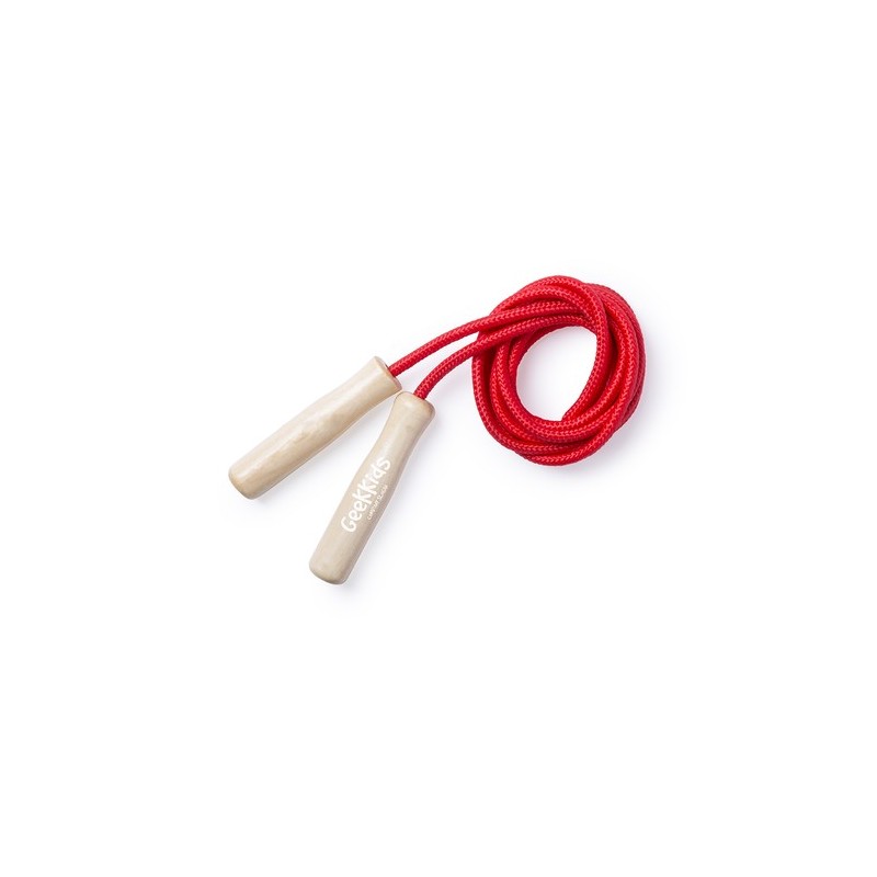 Corde à Sauter Personnalisée Éco-responsable pour Performance Style Galtax Matières : bois Couleurs : bleu cadeau collaborateur 