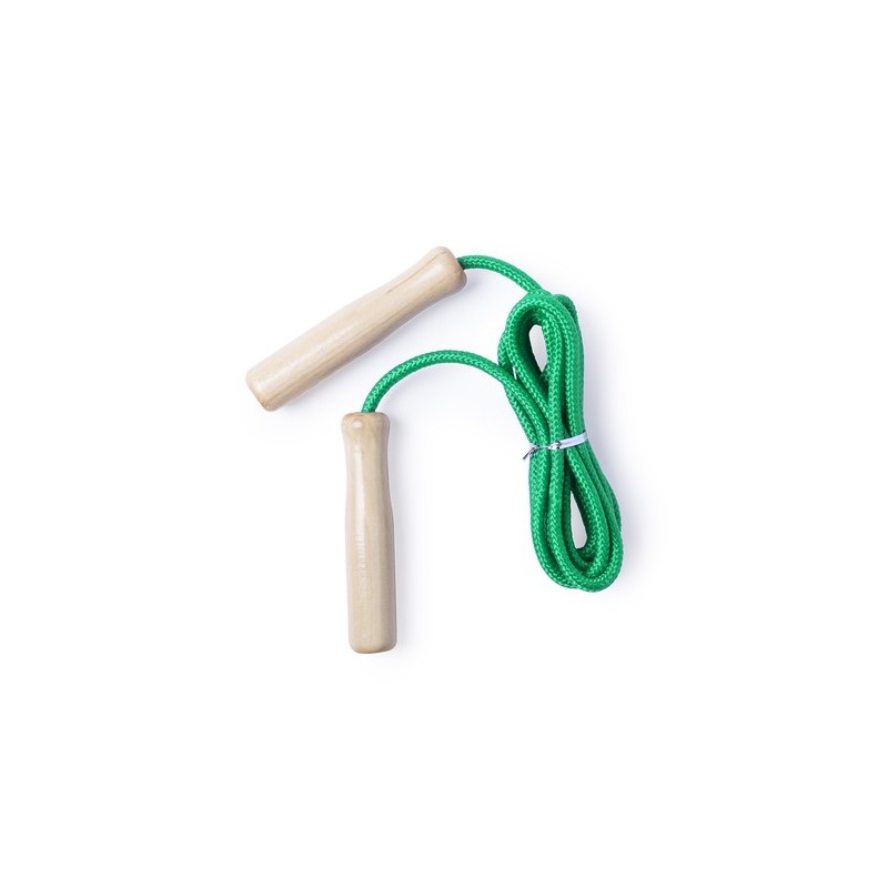 Corde à Sauter Personnalisée Éco-responsable pour Performance Style Galtax Matières : bois Couleurs : vert personnalisable avec 
