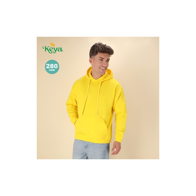 Sweat-Shirt à Capuche Adulte Personnalisé Confortable Stylé SWP280 "keya" Matières : coton Taille textile : S Couleurs : blanc g