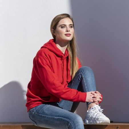 Sweat-Shirt à Capuche Adulte Personnalisé Confortable Stylé SWP280 "keya" Matières : coton Taille textile : S Couleurs : blanc g