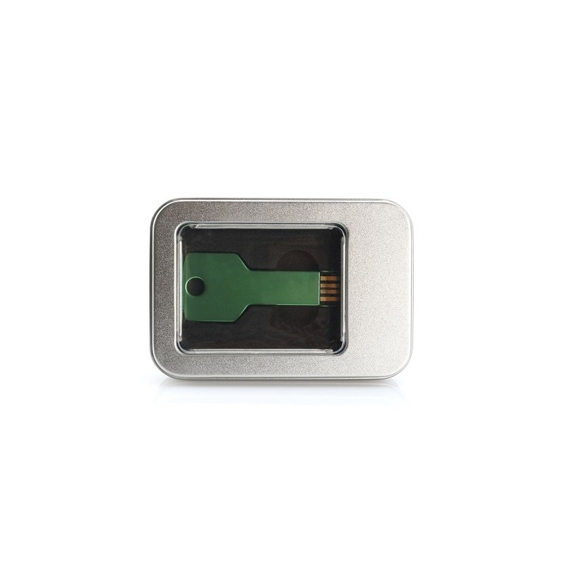 Clé USB Personnalisée Élégante Pratique 16GB Fixing Matières : aluminium Couleurs : vert cadeau affaires élégant