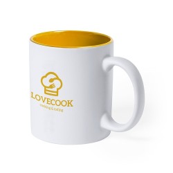 Tasse Personnalisée Éco-responsable pour Cadeau d'Entreprise Kulmer Matières : céramique Couleurs : jaune