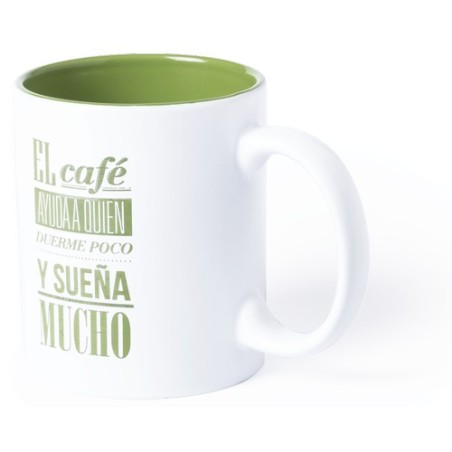 Tasse Personnalisée Éco-responsable pour Cadeau d'Entreprise Kulmer Matières : céramique Couleurs : jaune marquage couleur éclat