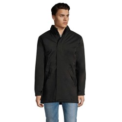 Parka unisexe personnalisée pas chère ROBYN Taille textile : L Couleurs : noir impression logo haute qualité
