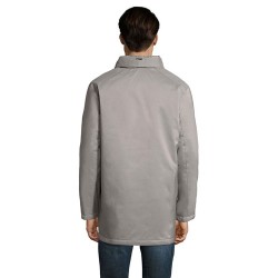Parka unisexe personnalisée pas chère ROBYN Taille textile : XL Couleurs : gris métallisé cadeau entreprise pas cher